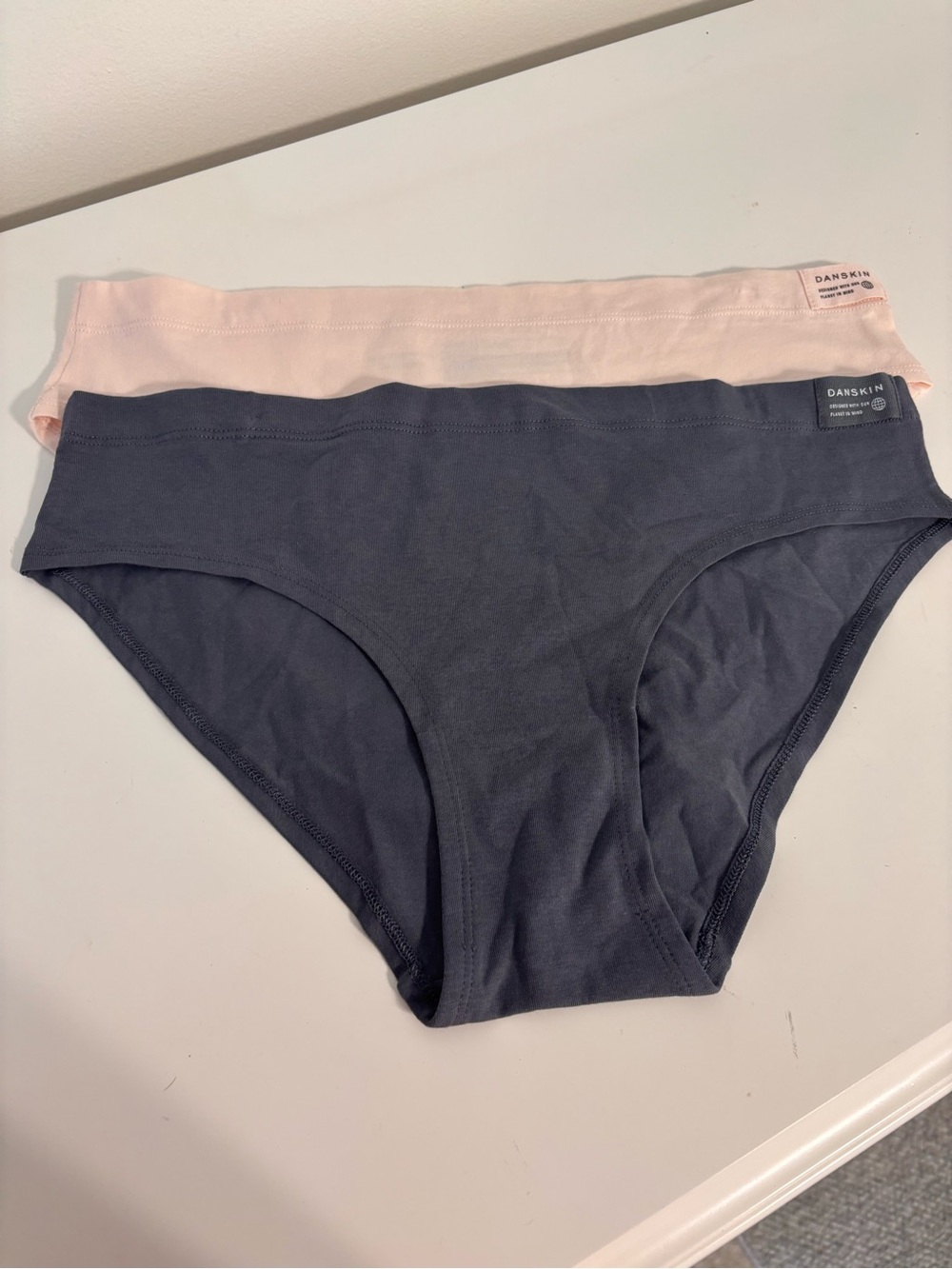 Danskin women’s XL Organic Cotton Panties underwear Midrise brief Qty 2 bundle